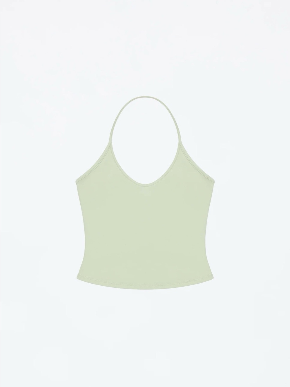 Light Sage Halter Tank Top